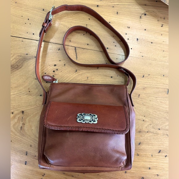 Vintage Fossil Victoria Top Zip Cognac ZB8273 Single Strap Purse - Picture 1 of 11